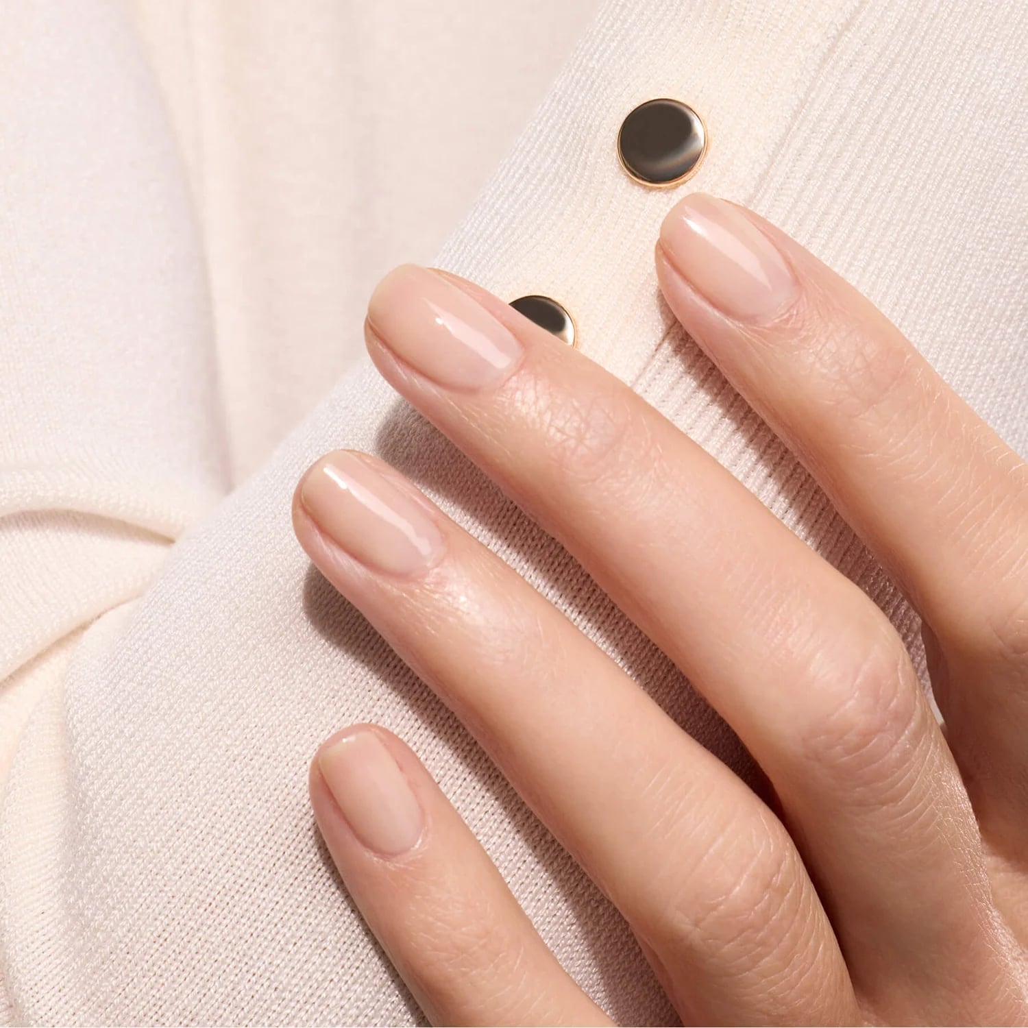 Sheer Milky Nude Natural Shape Nails — Nude Nails
