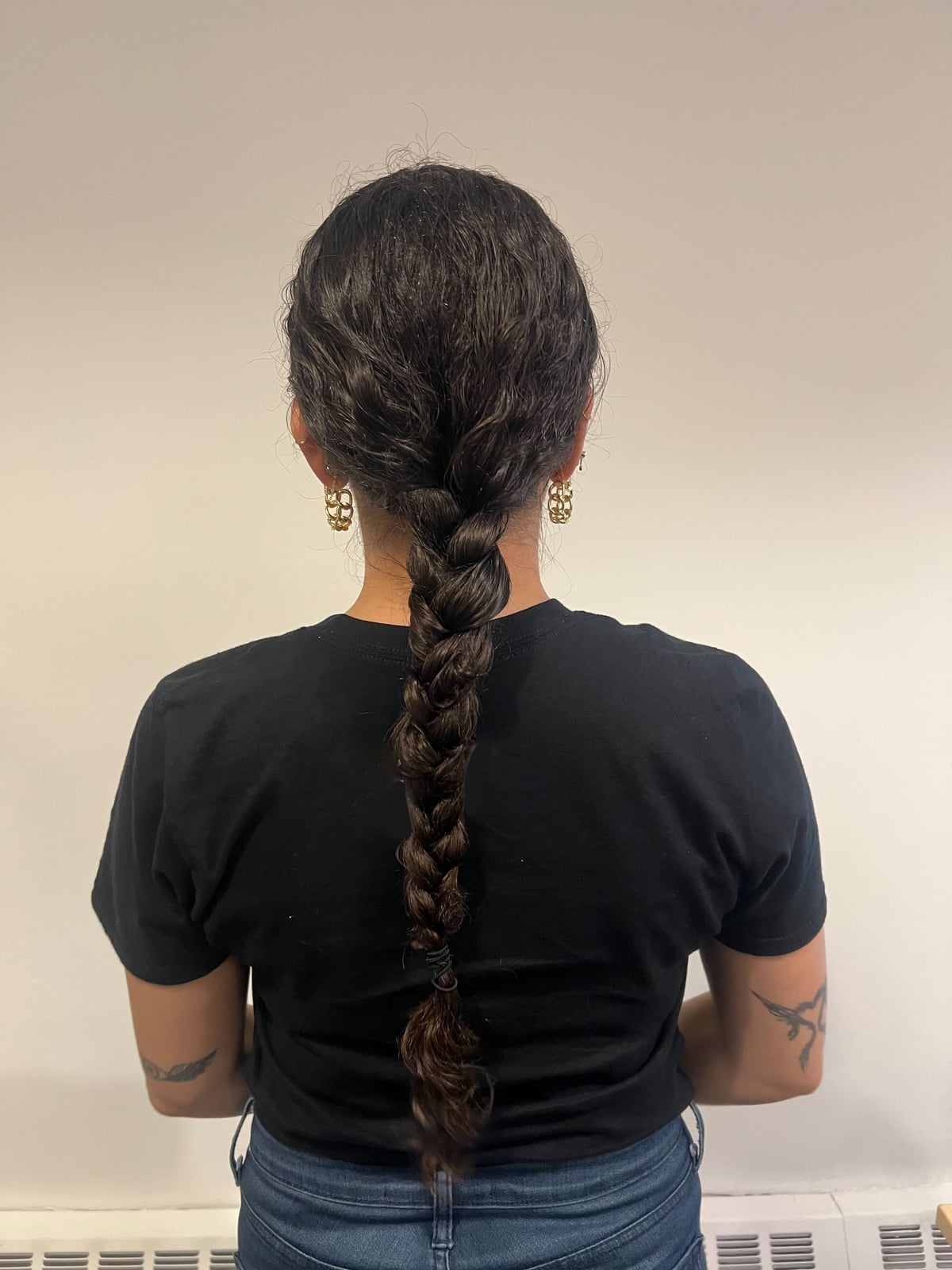 Mid-Back Textured Dark Brown Braid Mid-Back Textured Dark Brown Braid — Office Hairstyles