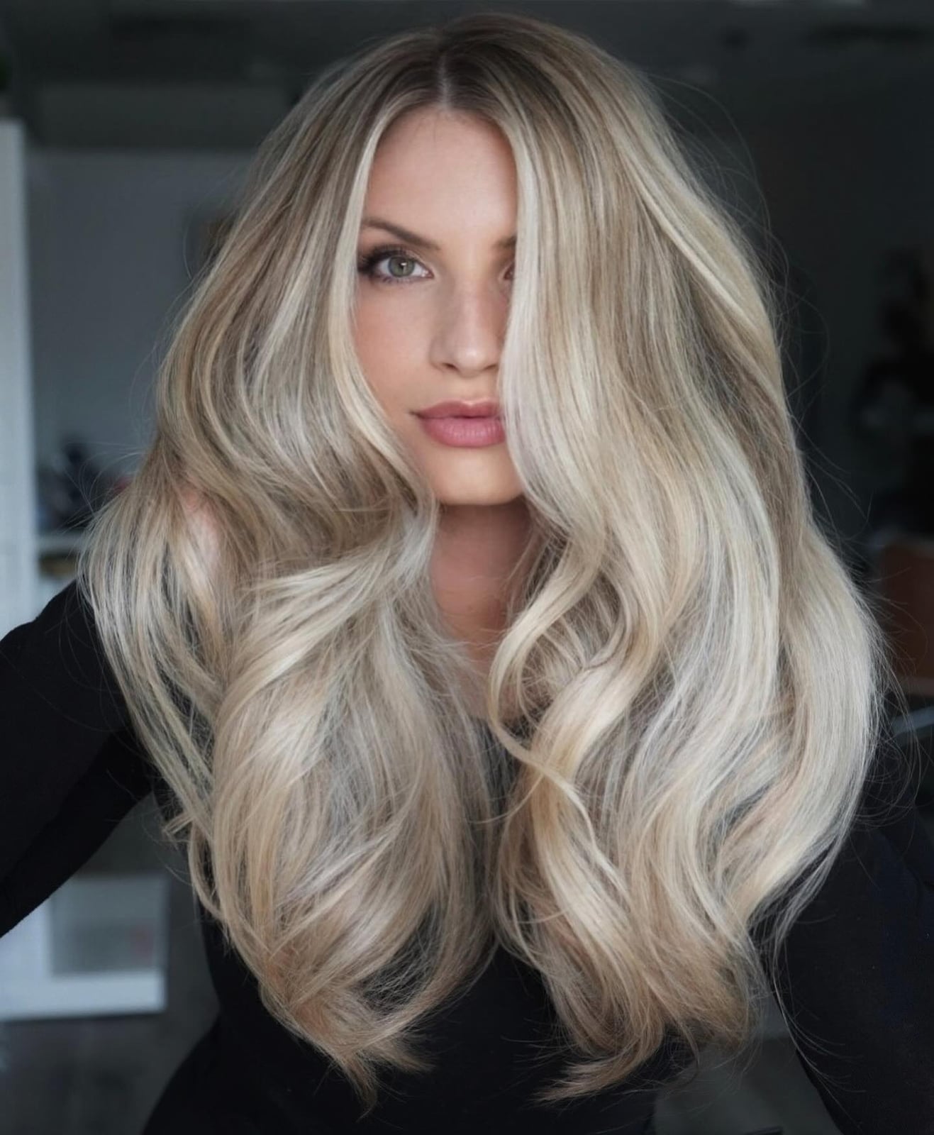 Mid-Back Ash Blonde With Subtle Highlights Mid-Back Ash Blonde With Subtle Highlights — Old Money Blonde