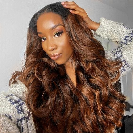 Mid-Back Layers With Caramel Blonde Ombre Mid-Back Layers With Caramel Blonde Ombre — Ombre Hair