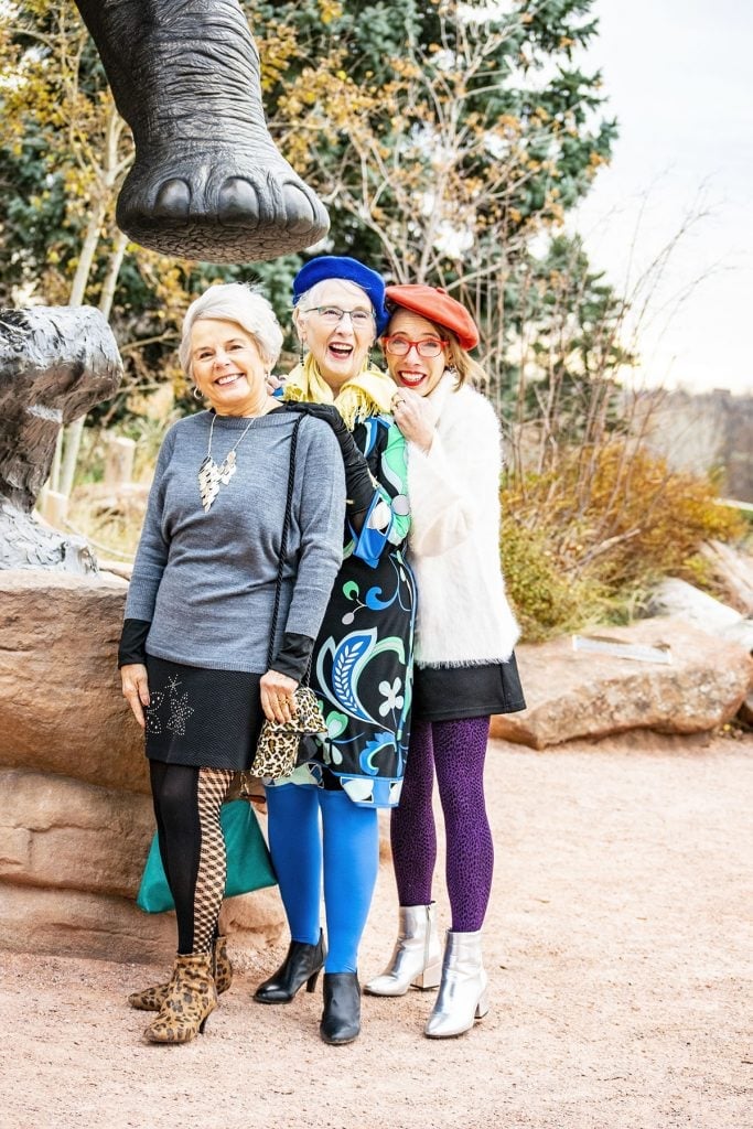 Vibrant Colored Tights with Sweaters and Skirts Vibrant Colored Tights with Sweaters and Skirts — Outfits with Tights