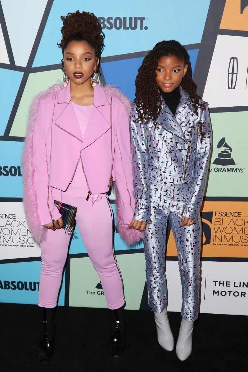 Pink Faux Fur Jacket and Matching Trousers Pink Faux Fur Jacket and Matching Trousers — Party Outfits Black Women