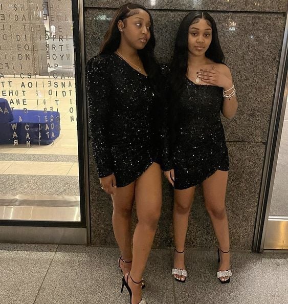 Black Sequin One-Shoulder Mini Dresses Black Sequin One-Shoulder Mini Dresses — Party Outfits Black Women