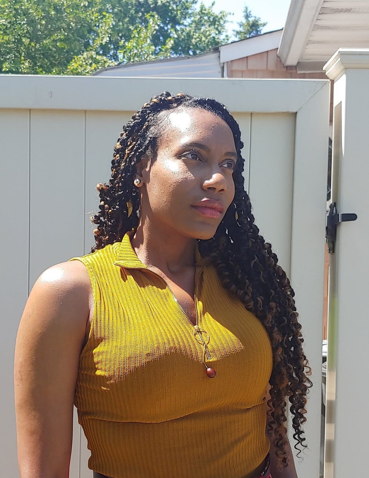 Long Flowing Passion Twists With Brown Highlights Long Flowing Passion Twists With Brown Highlights — Passion Twists Hairstyles