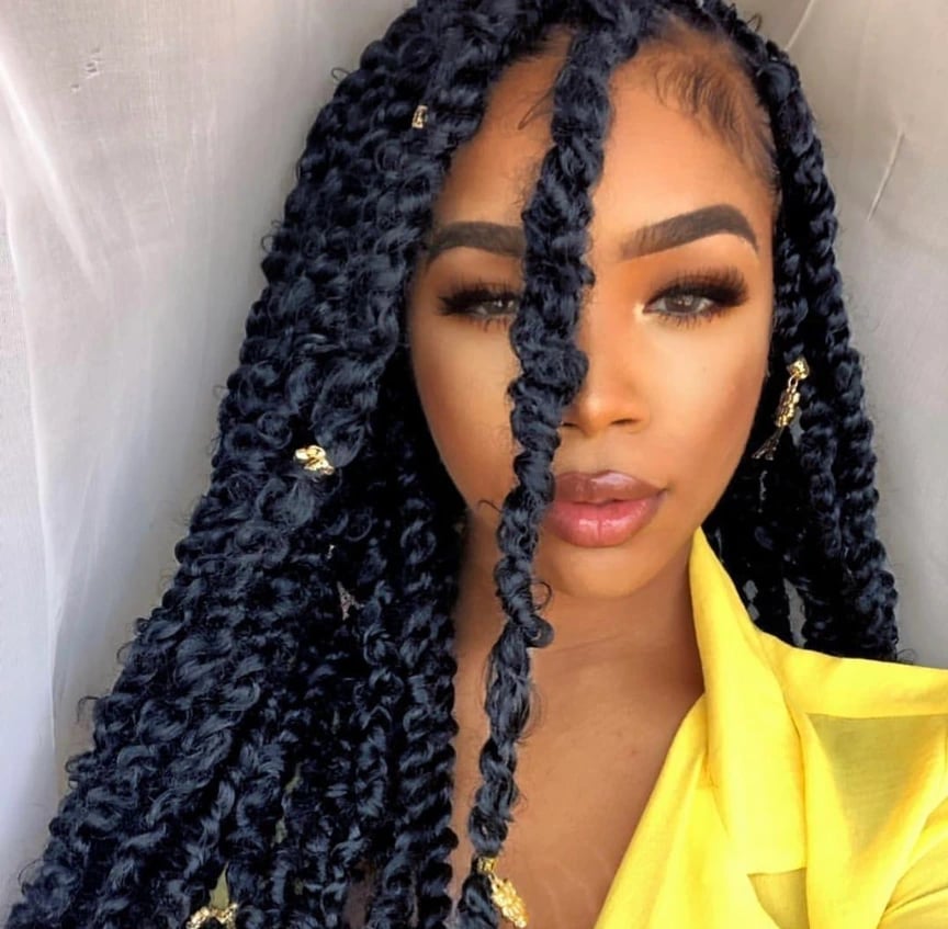Loose Black Passion Twists Full Volume Loose Black Passion Twists Full Volume — Passion Twists Hairstyles