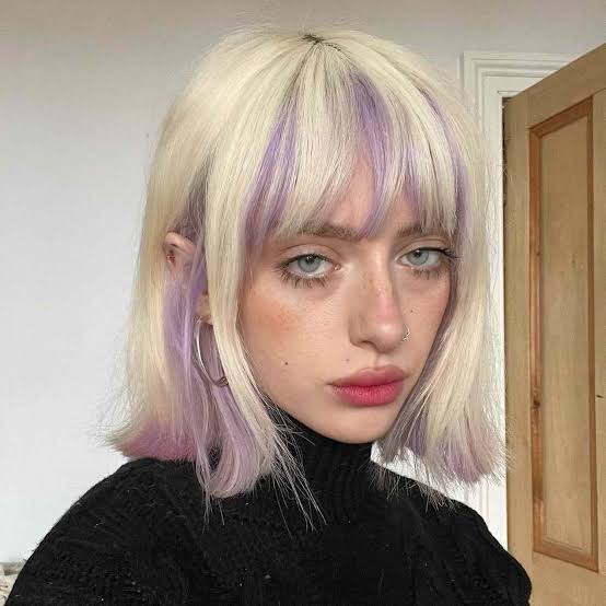 Blonde With Subtle Blonde Peekaboo — Peekaboo Hair Color