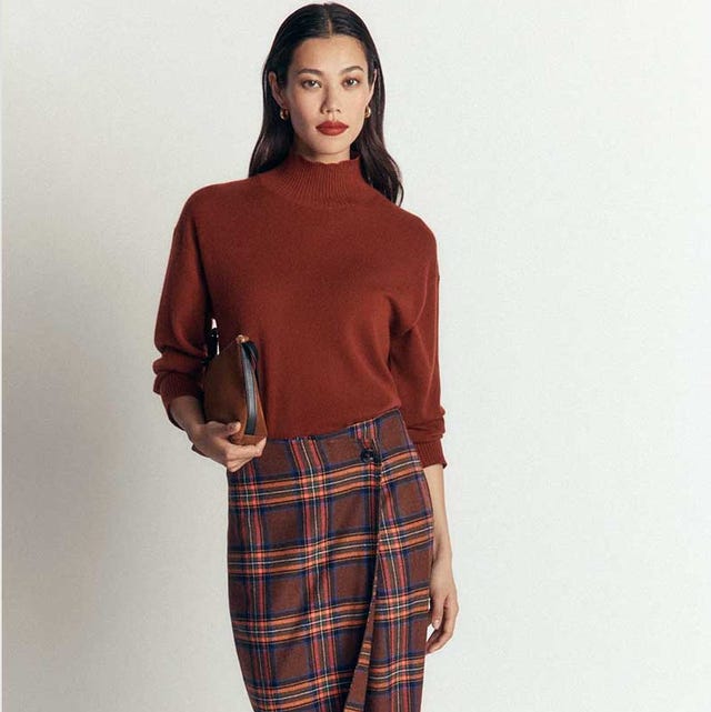 Brown Plaid Pencil Skirt for Autumn Brown Plaid Pencil Skirt for Autumn — Pencil Skirt Outfits