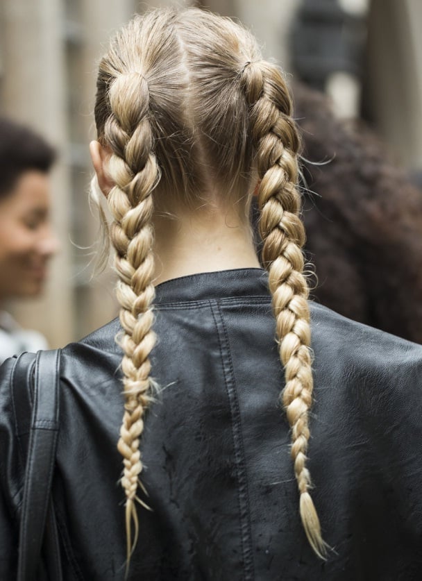 Classic Blonde French Braids — Pigtails Braids