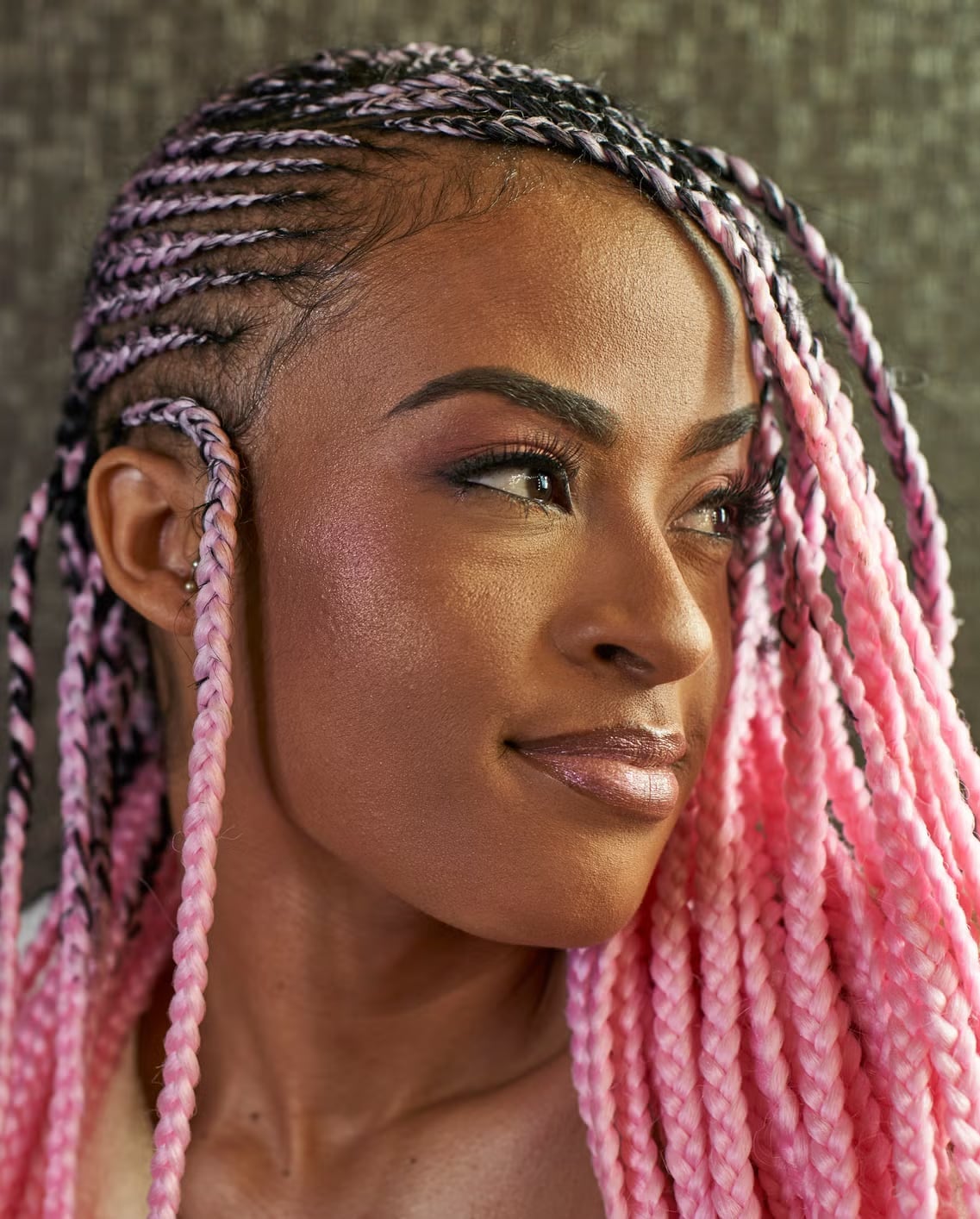 Natural Cornrow and Scalp Braids — Pink Braids