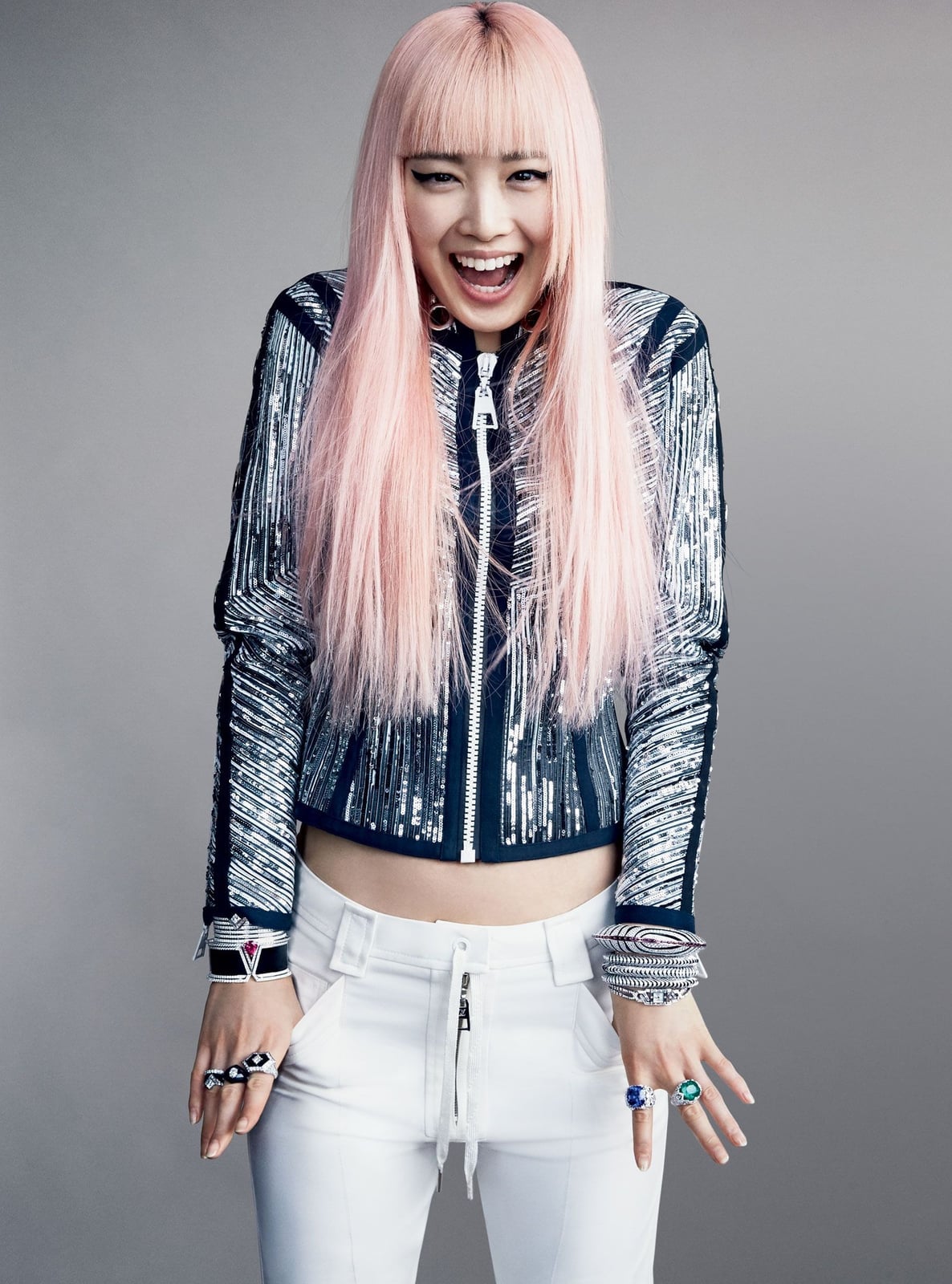 Pastel Pink Mid-Back Air-Dried Waves Pastel Pink Mid-Back Air-Dried Waves — Pink Hair Color