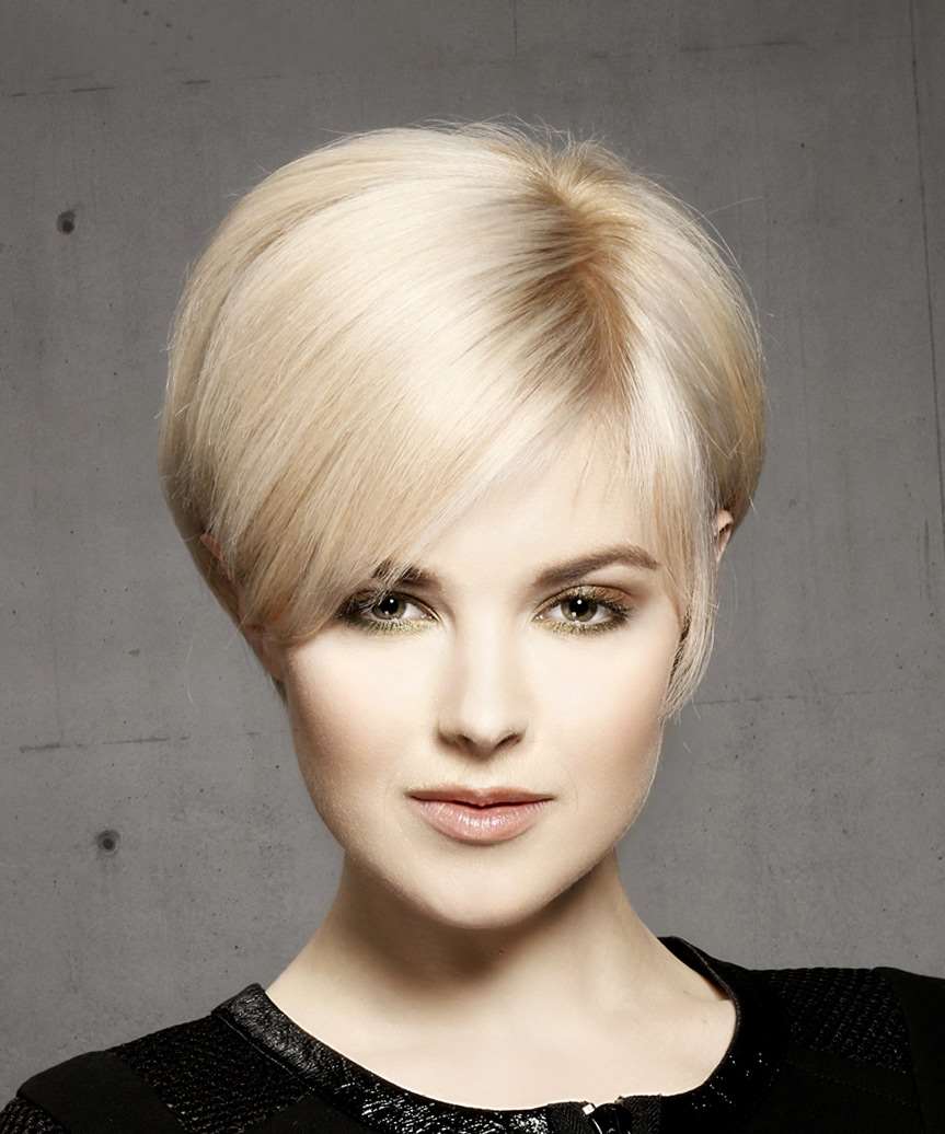 Ash Blonde Graduated Pixie Bob