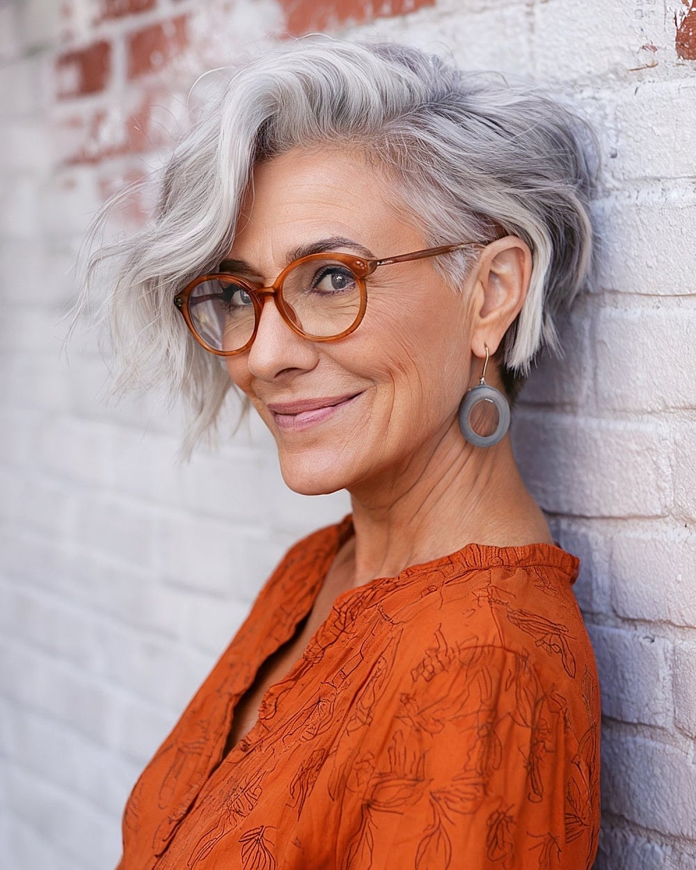 Chin Length Layered Bob With Textured Waves — Pixie Bob