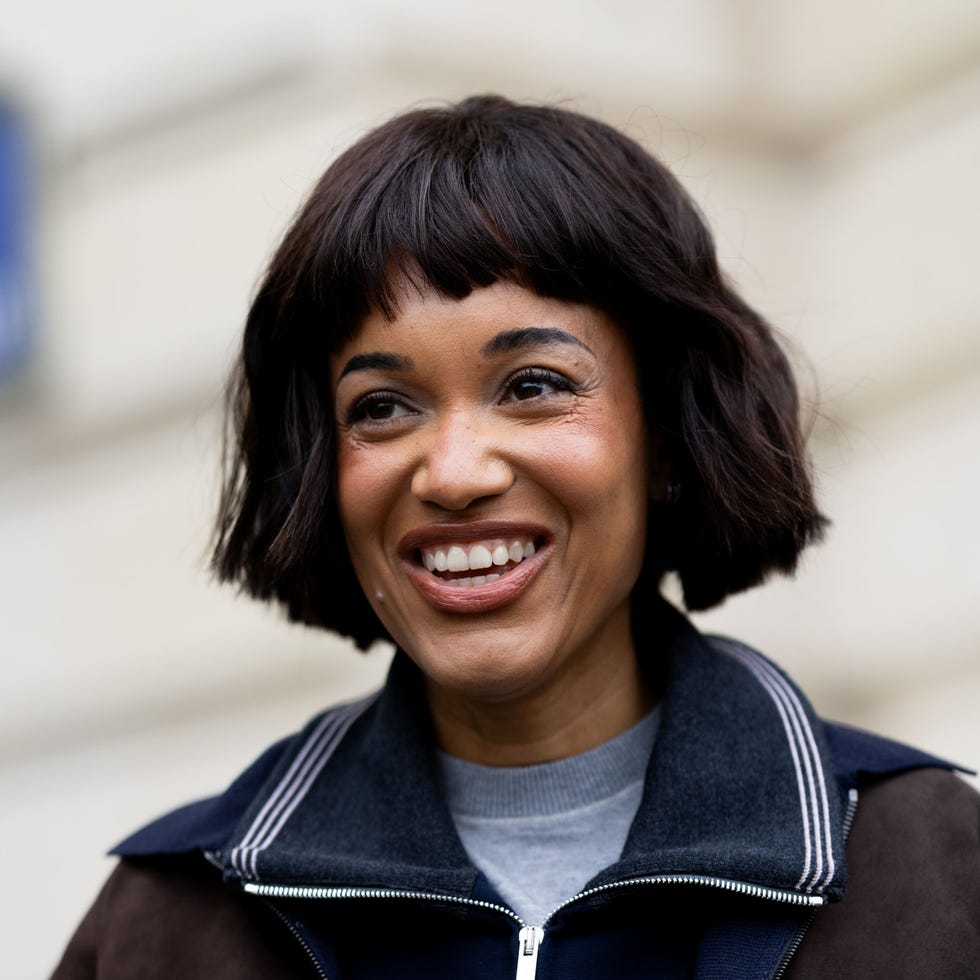 Dark Brown Bob With Blunt Bangs — Pixie Bob