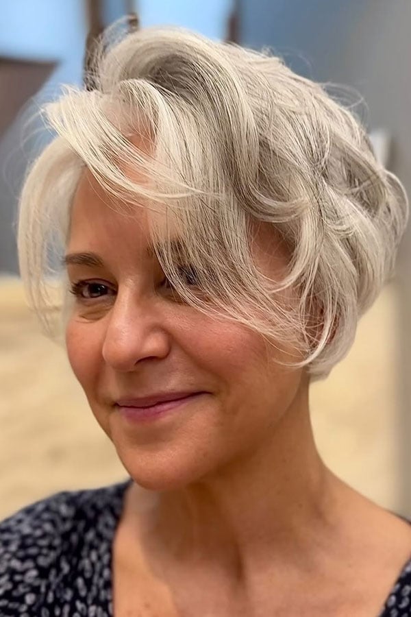 Silver Pixie Bob With Textured Waves