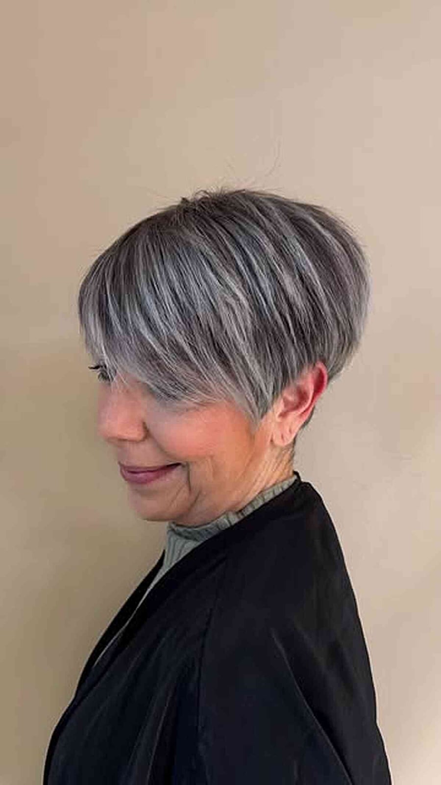 Smooth Ear Length Gray Silver Pixie Bob — Pixie Bob Haircut