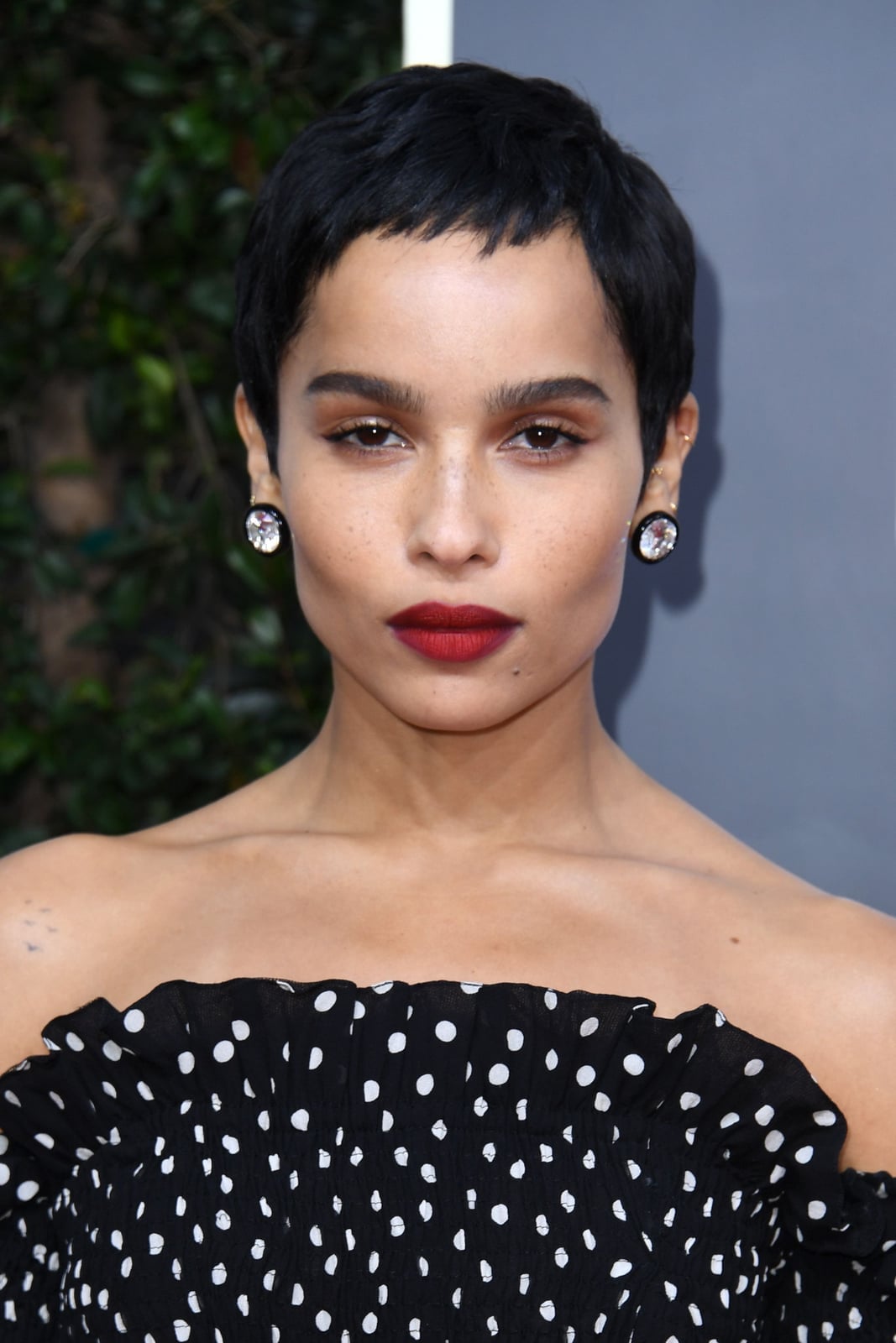 Edgy Black Pixie With Piecey Fringe Edgy Black Pixie With Piecey Fringe — Pixie Cut