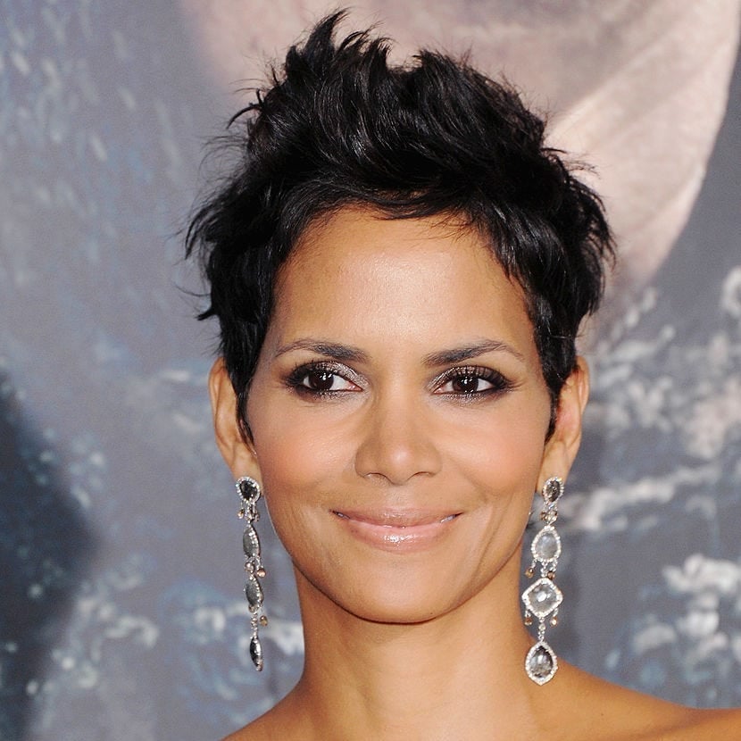 Spiky Black Pixie With Textured Fringe Spiky Black Pixie With Textured Fringe — Pixie Cut