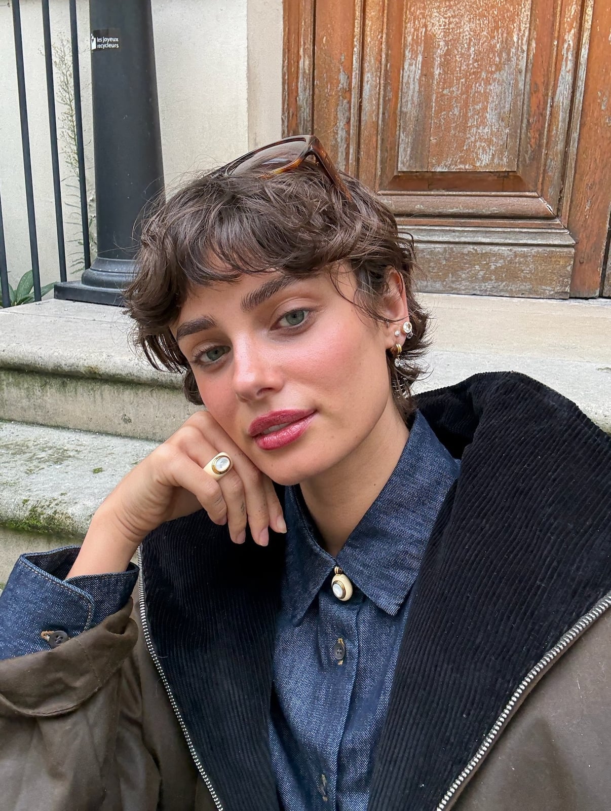 Defined Curly Black Pixie Defined Curly Black Pixie — Pixie Cut