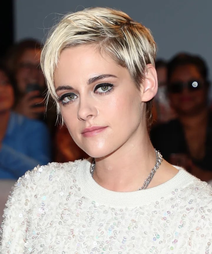 Bright Platinum Blonde Pixie Bright Platinum Blonde Pixie — Pixie Cut Hairstyles