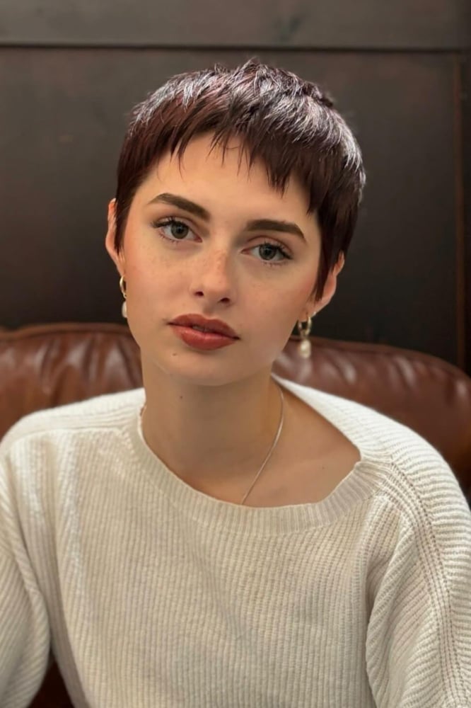 Light Brown Pixie With Tousled Layers — Pixie Haircuts
