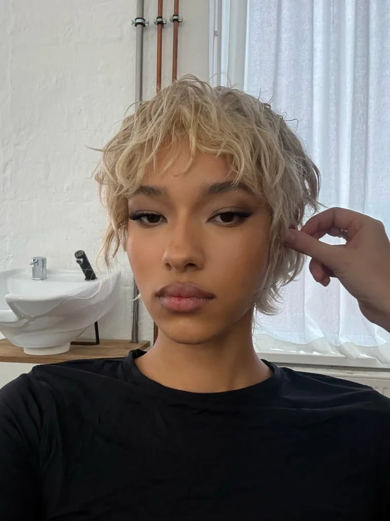 Black Wavy Pixie With Choppy Layers — Pixie Hairstyles