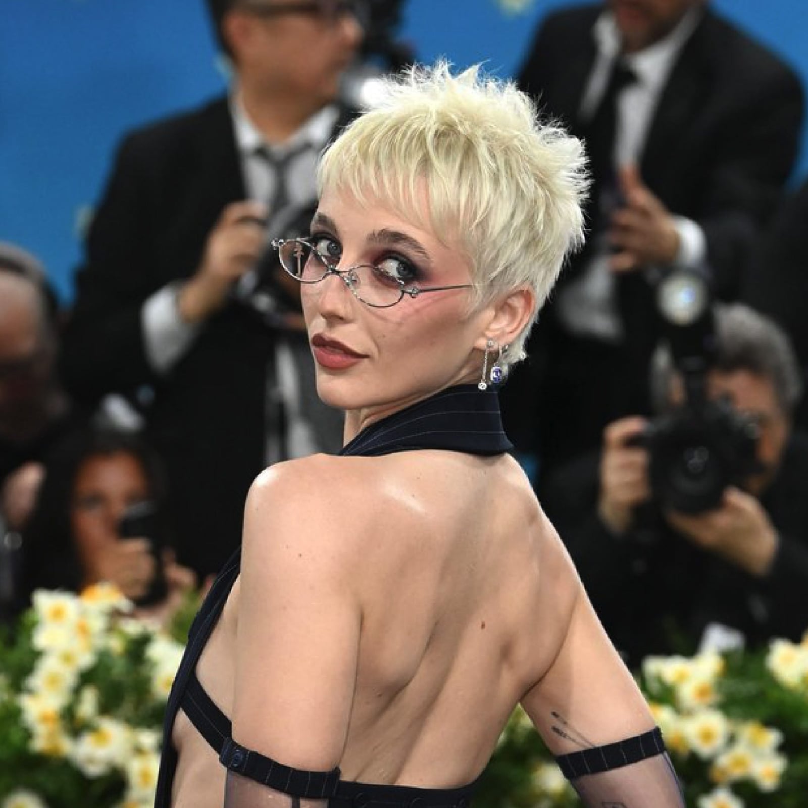 Spiky Platinum Blonde Pixie Cut Spiky Platinum Blonde Pixie Cut