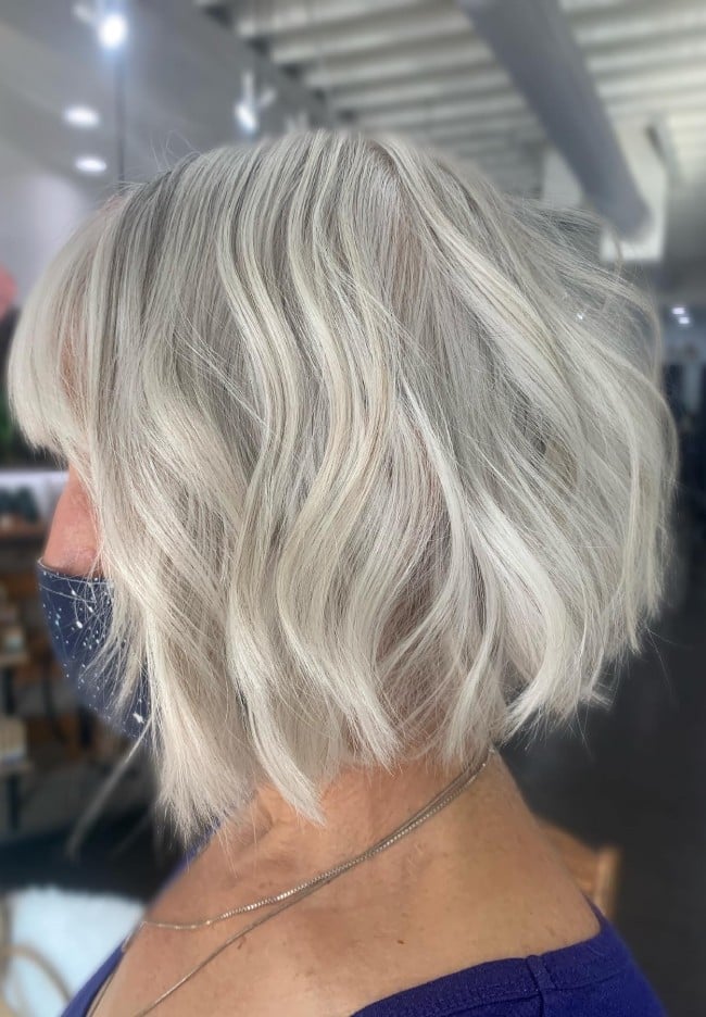 Ash Silver Platinum Blonde Bob Ash Silver Platinum Blonde Bob