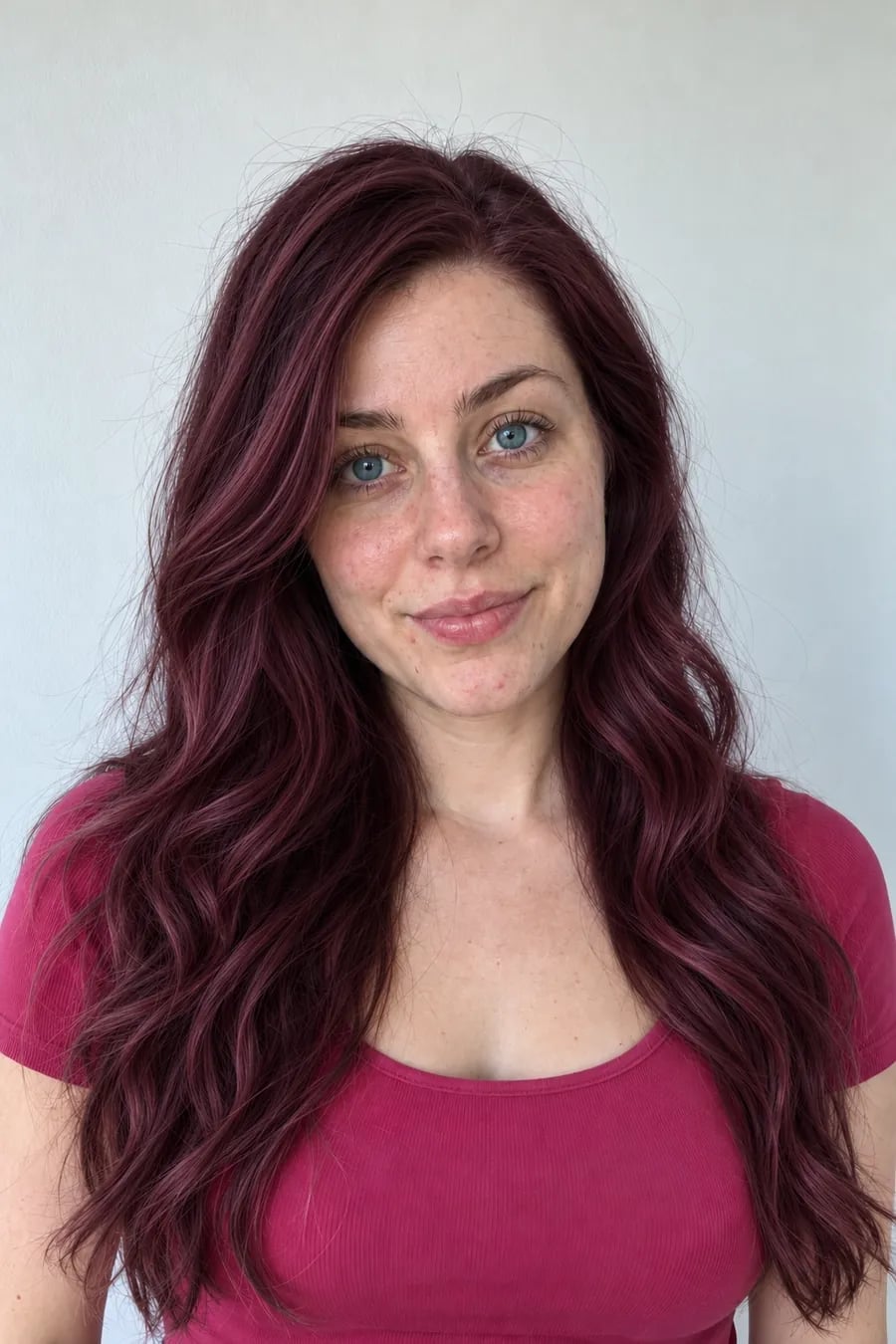 Mid-Back Vibrant Plum With Magenta Tones Mid-Back Vibrant Plum With Magenta Tones — Plum Hair Color