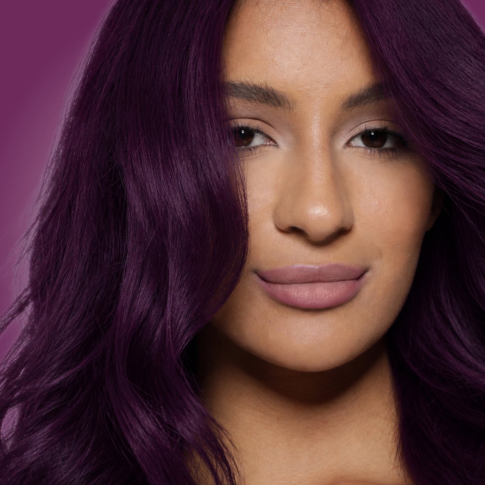 Mid-Back Deep Plum Color Mid-Back Deep Plum Color — Plum Hair Color
