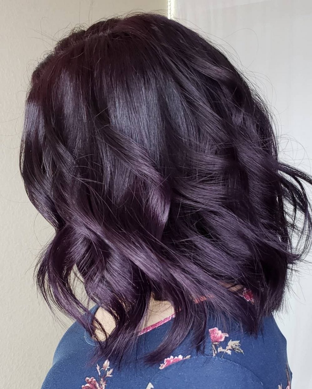Chin Length Deep Plum Bob Chin Length Deep Plum Bob — Plum Hair Color