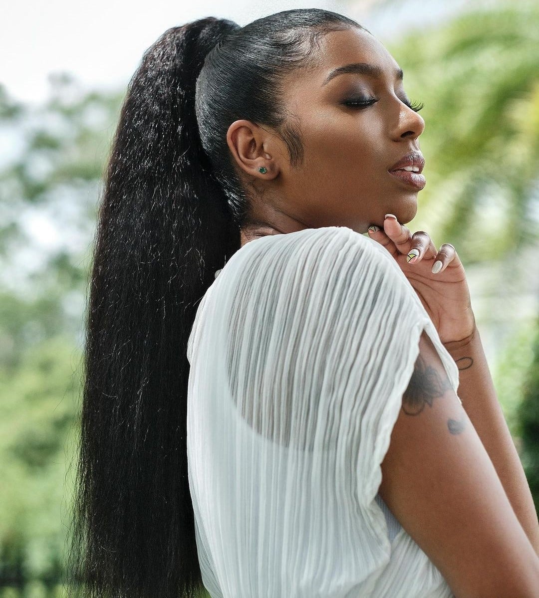 Black Bubble Ponytail Black Bubble Ponytail — Pony Hairstyles