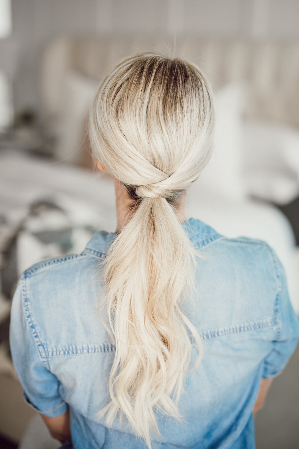 Low Ponytail With Twisted Knot Detail Low Ponytail With Twisted Knot Detail — Pony Hairstyles