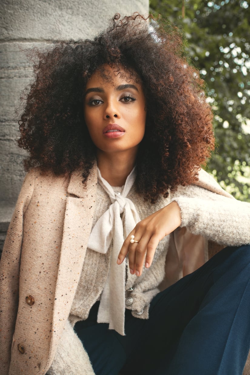 Tweed Blazer with Bow Tie Blouse and Trousers Tweed Blazer with Bow Tie Blouse and Trousers — Preppy Outfits