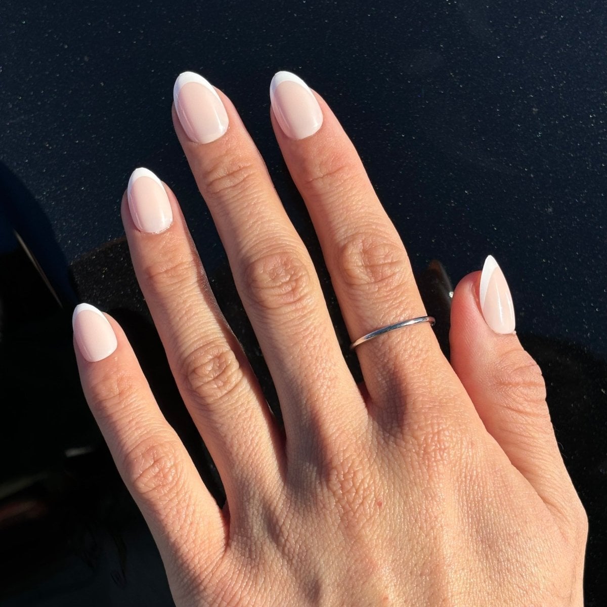 Classic French Square Short Nails Classic French Square Short Nails — Professional Nails