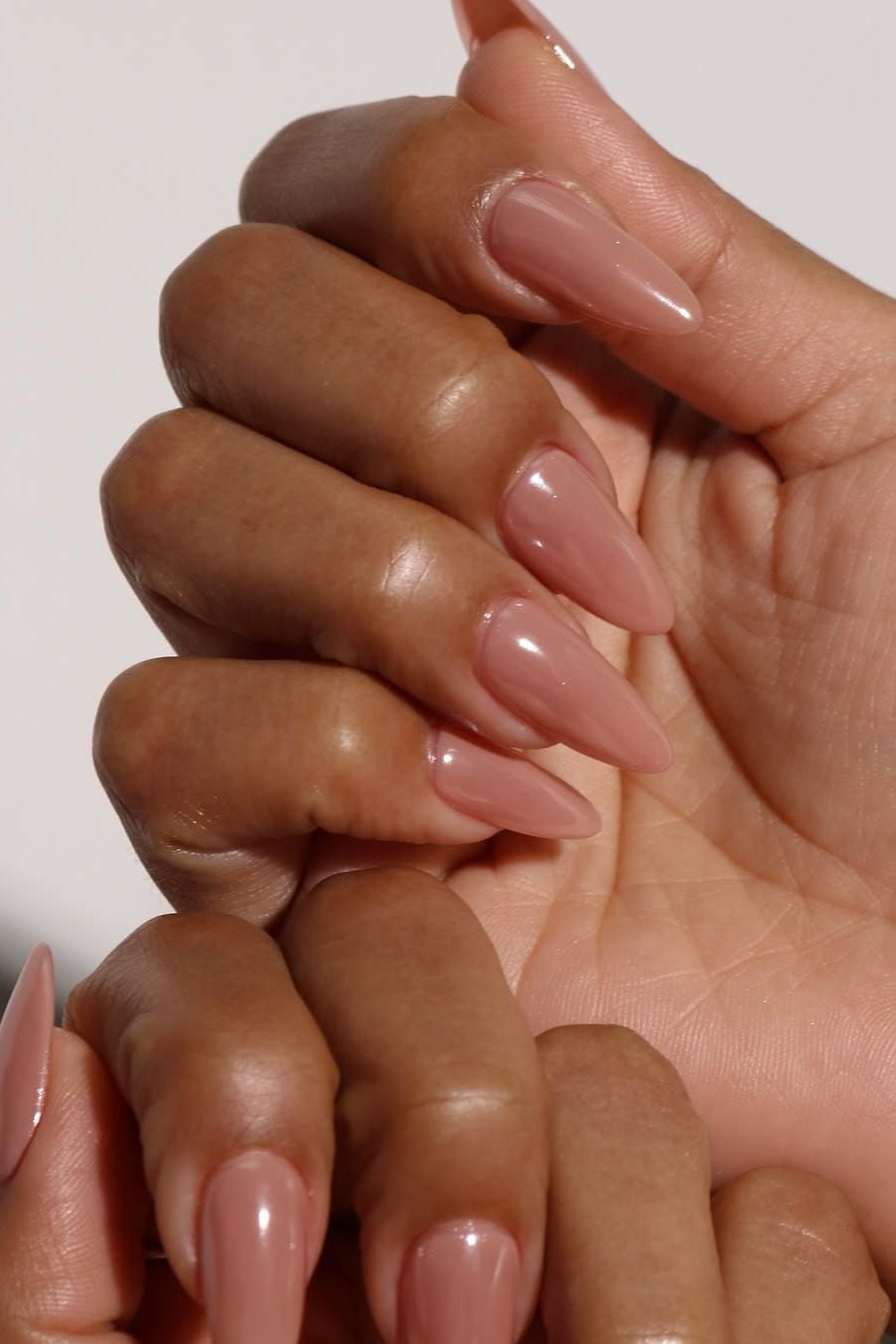 Milky Pink Nude Almond Nails Milky Pink Nude Almond Nails — Professional Nails