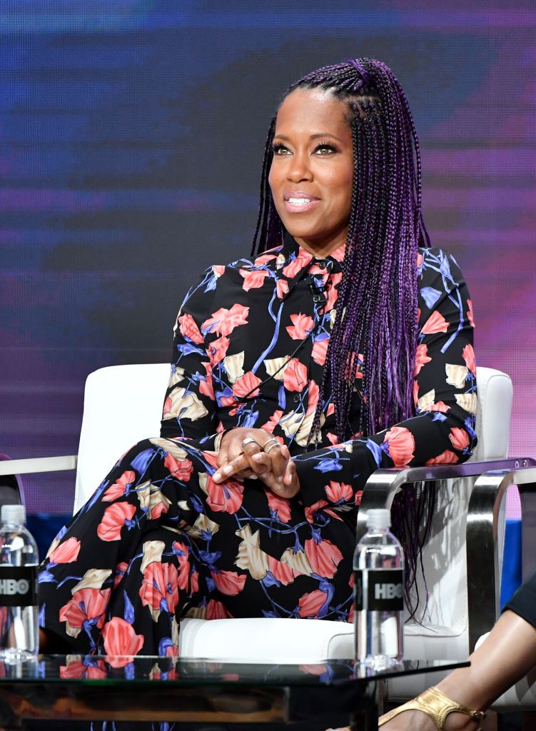 Shoulder-Length Ponytail With Purple Highlights Shoulder-Length Ponytail With Purple Highlights — Purple Braids