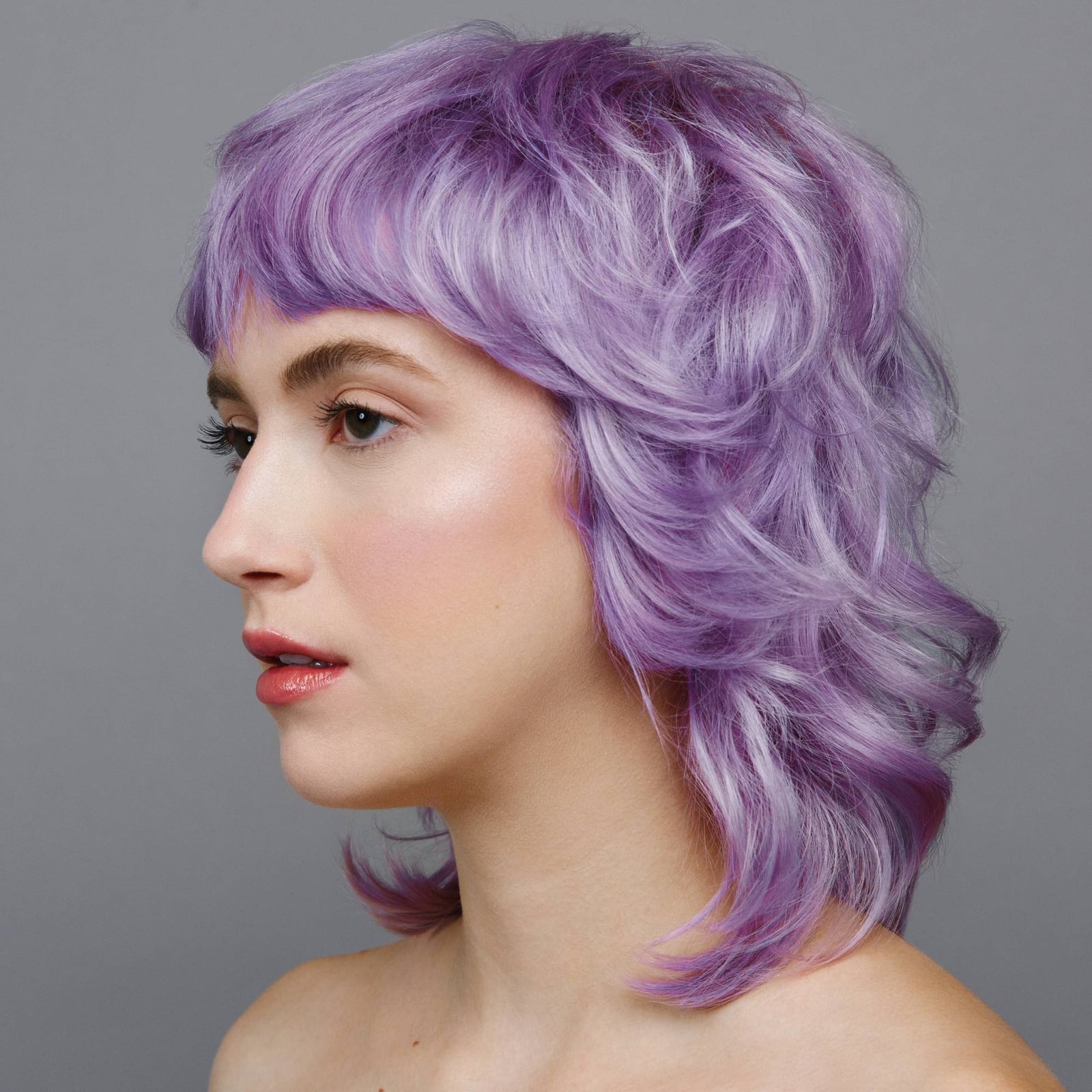 Shag Cut In Light Lavender — Purple Hair Dye