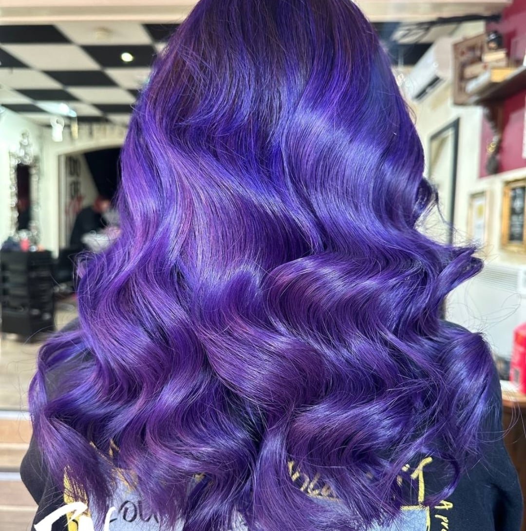 Vibrant Purple With Violet Tones — Purple Hair Dye