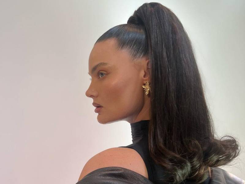 Dark Brown Ponytail With Soft Face-Framing Layers — Quick Weave Ponytail