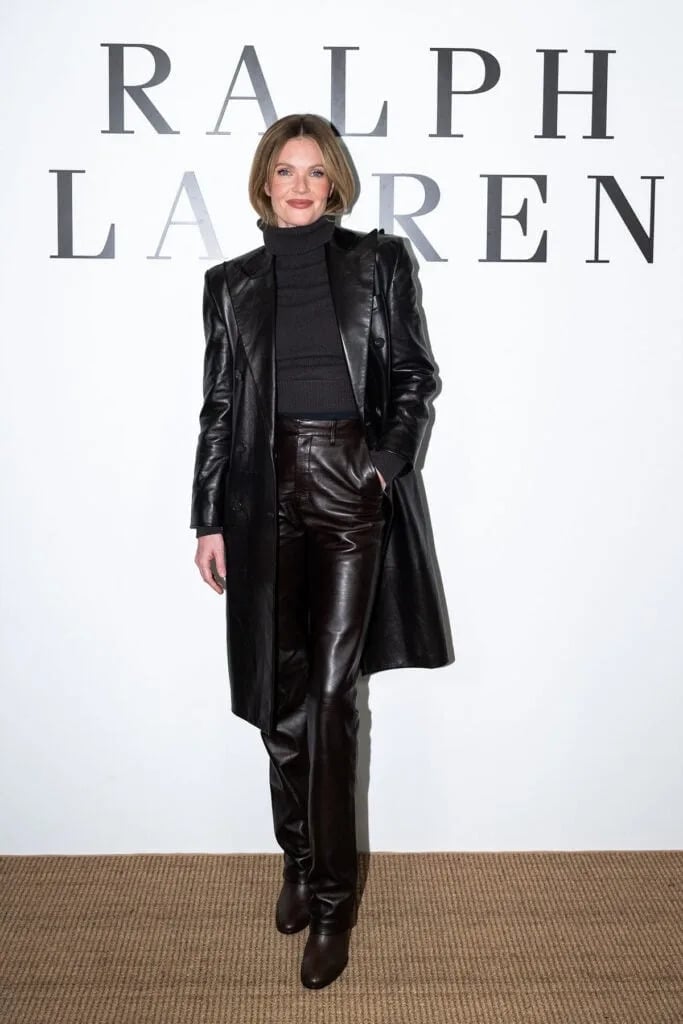 Black Leather Trench Coat Outfit — Ralph Lauren Outfits