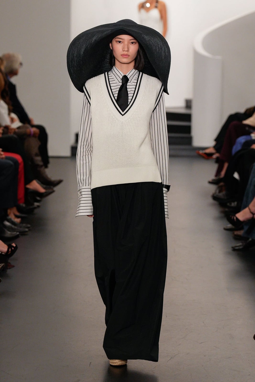 Sweater Vest and Striped Shirt Combination — Ralph Lauren Outfits