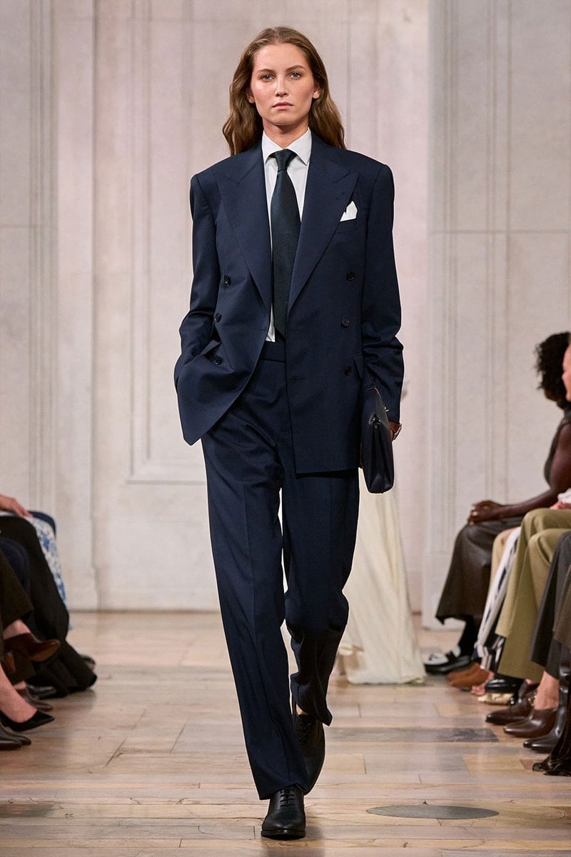 Navy Double-Breasted Blazer Ensemble — Ralph Lauren Outfits