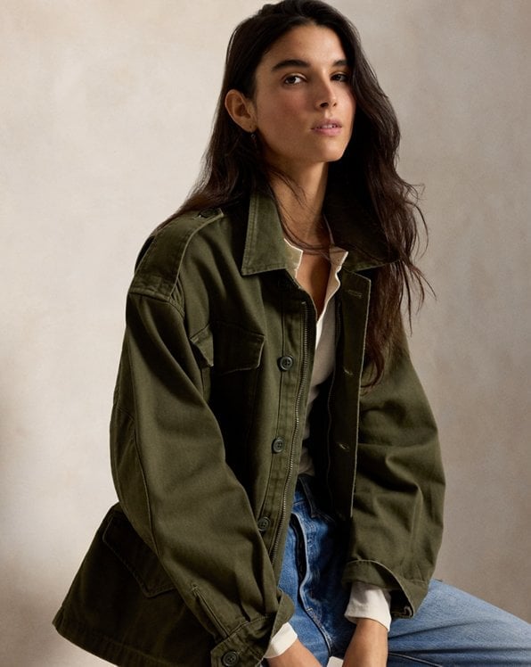 Olive Green Utility Jacket Style — Ralph Lauren Outfits