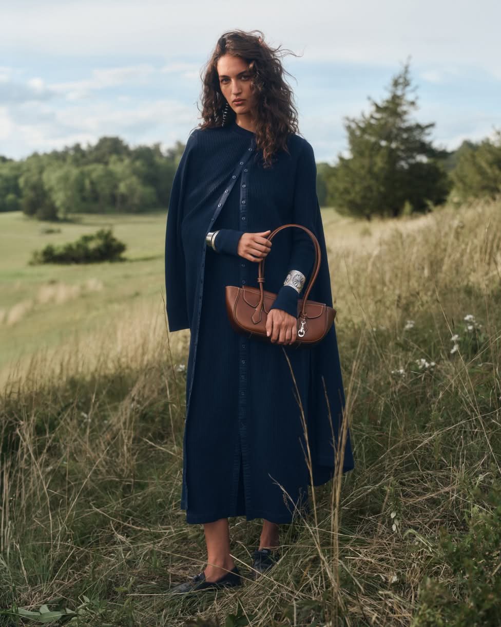 Navy Knit Dress and Cape Outfit — Ralph Lauren Outfits