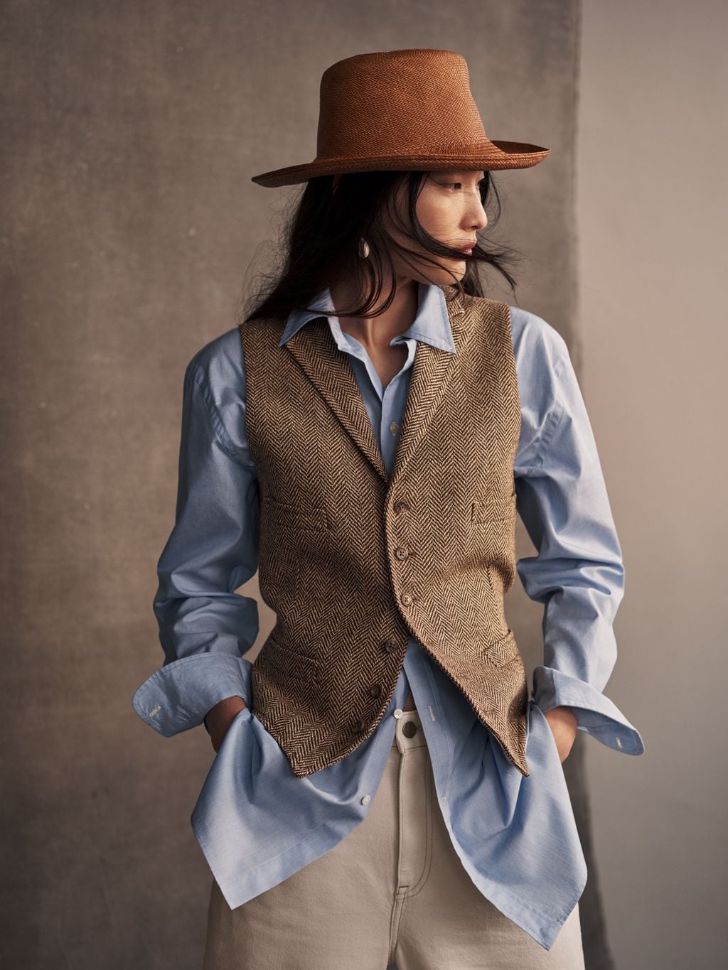 Herringbone Vest and Trousers Style — Ralph Lauren Outfits
