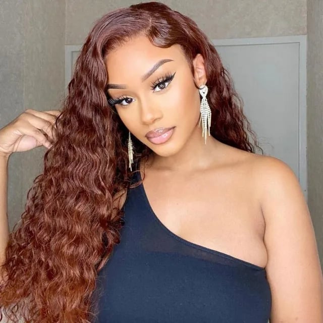 Mid-Back Brown With Subtle Copper Highlights — Red Hair Black Women
