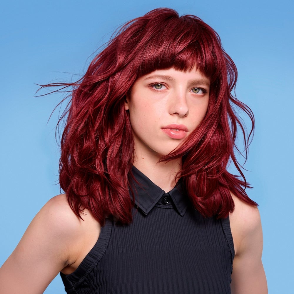 Deep Red Chin Length Bob Deep Red Chin Length Bob — Red Hair Colors
