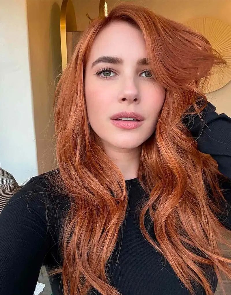 Warm Copper Red Long Layers Warm Copper Red Long Layers — Red Hair Colors