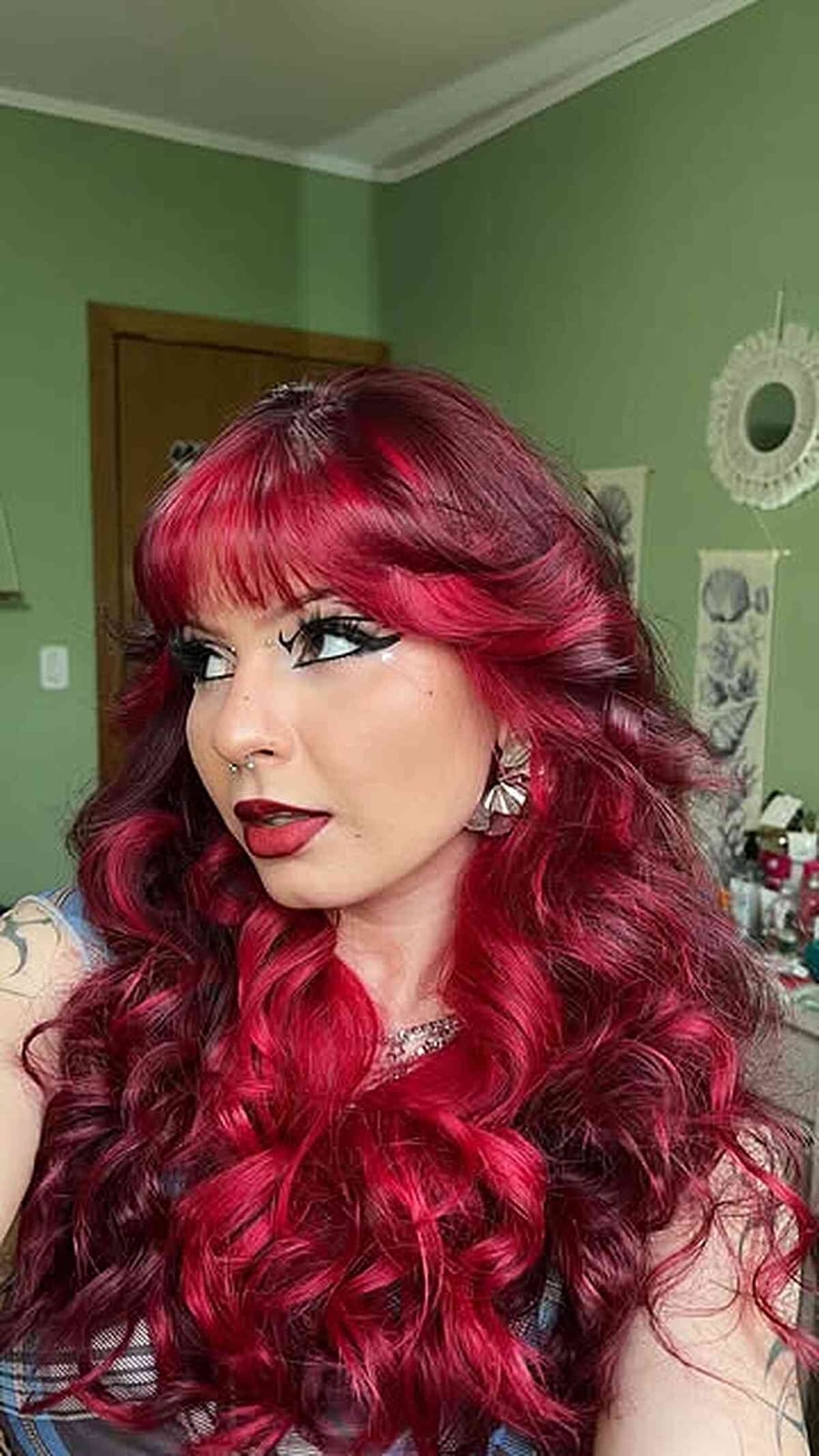 Cherry Red Mid-Back Layers Cherry Red Mid-Back Layers — Red Hair Colors