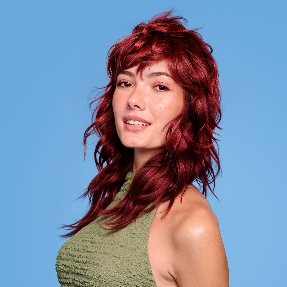 Fiery Red Collarbone Shag Fiery Red Collarbone Shag — Red Hair Colors